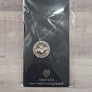 Hespera Bee Silver Necklace, NWT, Brand New, Never Opened Designer Jewelry